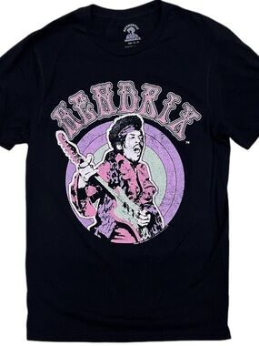 Jimi Hendrix Graphic Tee Black Size L NWT Vintage Style Band Shirt Rock Tee